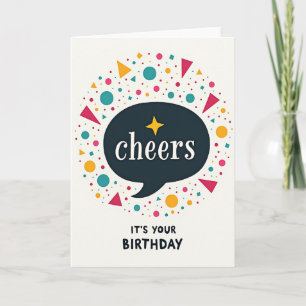 Carte d'anniversaire Formes Géométriques