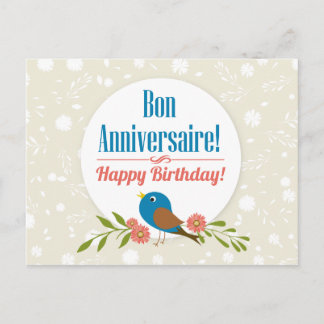 Carte d'anniversaire française