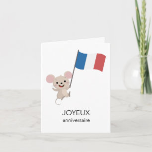 Carte d'anniversaire française - Joyeux anniversai
