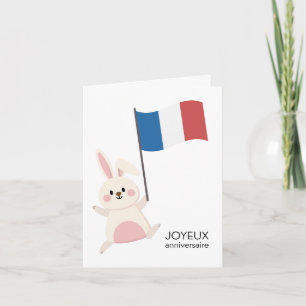 Carte d'anniversaire française - Joyeux anniversai