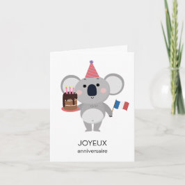 Carte d'anniversaire française - Joyeux anniversai