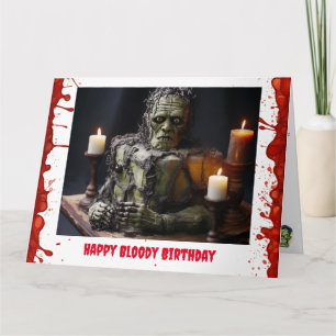 Carte d'anniversaire Frankenstein