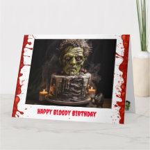 Carte d'anniversaire Frankenstein