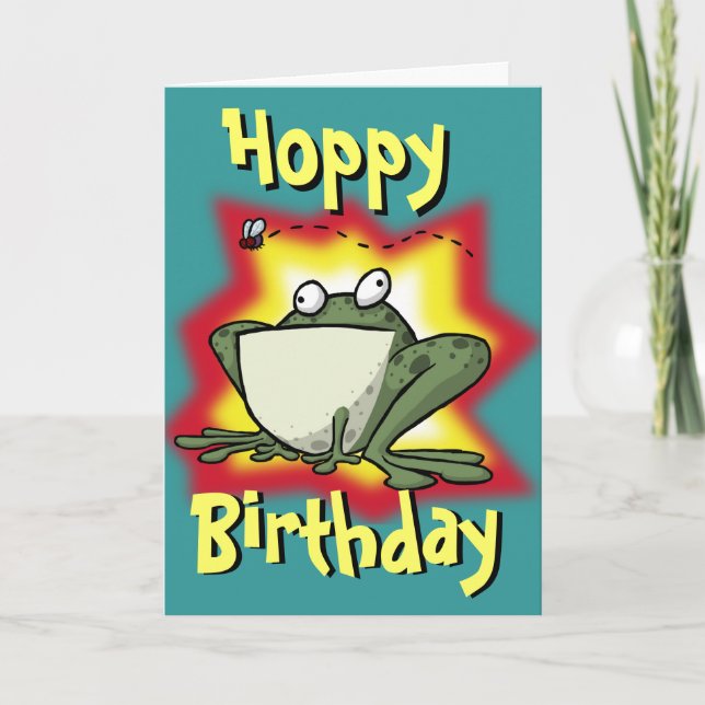 Carte d'anniversaire Froggy (Devant)