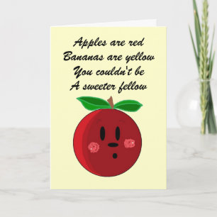 Carte d'anniversaire fruitée