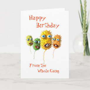 Carte d'anniversaire Funny Bacteria