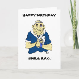 CARTE D'ANNIVERSAIRE FUNNY RUGBY