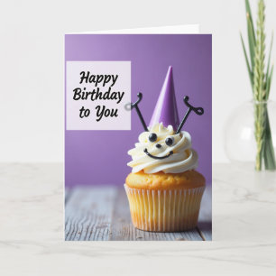 Carte d'anniversaire Gâteau au sourire