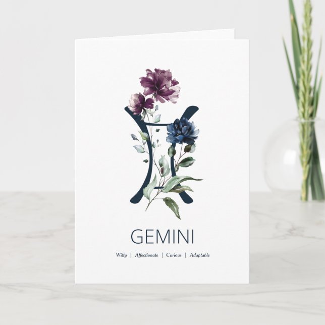 Carte d'anniversaire Gemini (Devant)