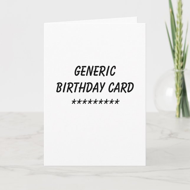 Carte d'anniversaire générique (Devant)
