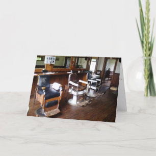 Carte d'anniversaire "Gibson's Barber Shop"