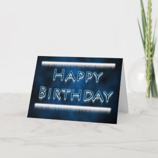 Carte d'anniversaire glaciale