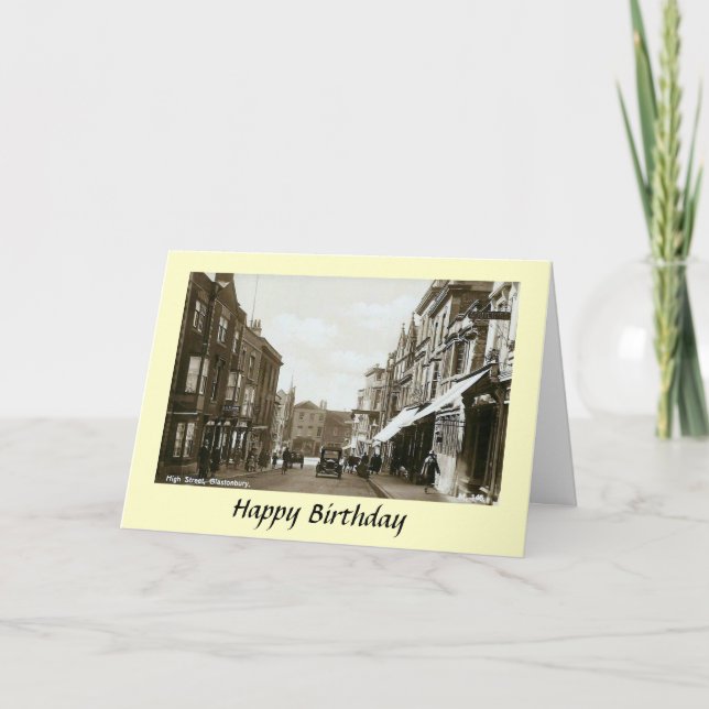 Carte d'anniversaire - Glastonbury, Somerset (Devant)