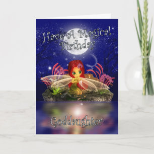 Carte d'anniversaire Godgirl - Cute Little Fairy -