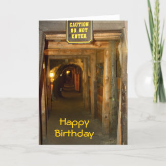 Carte d'anniversaire Gold Mine