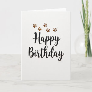 Carte d'anniversaire Golden Paw
