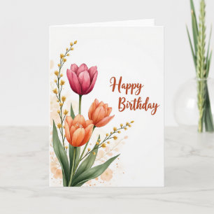 Carte d'anniversaire Golden Sprig