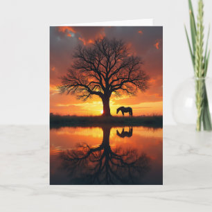 Carte d'anniversaire Golden Sunset