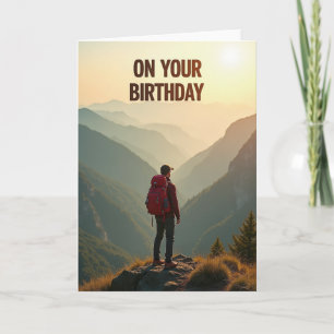Carte d'anniversaire Golden Vista