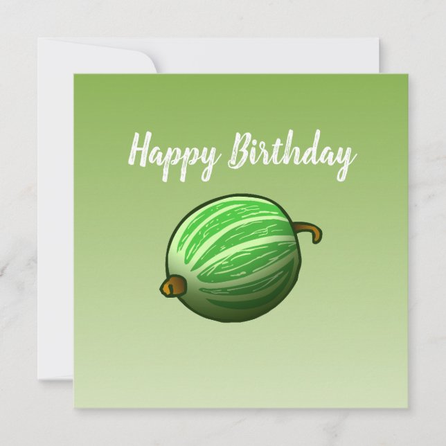 Carte d'anniversaire Gooseberry (Devant)