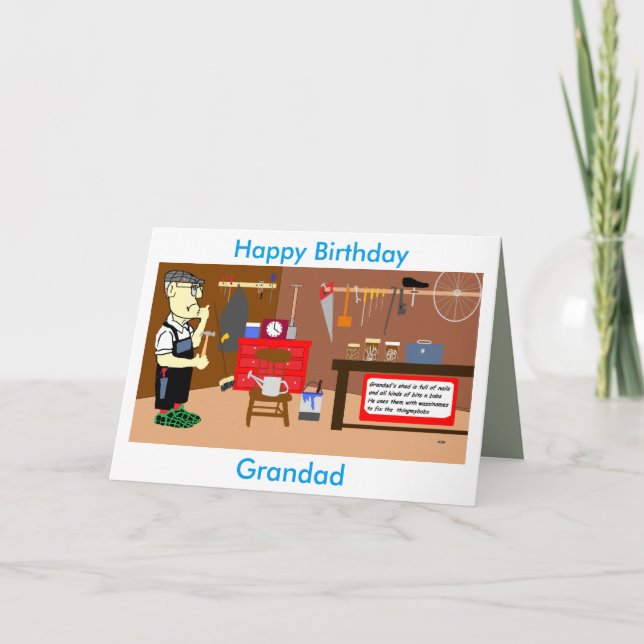 carte d'anniversaire grand-père (Devant)