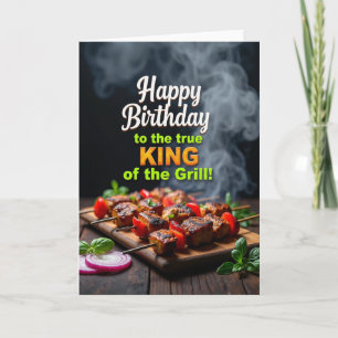 Carte d'anniversaire Grill King
