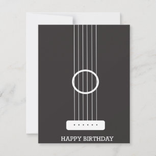 Carte d'anniversaire guitare