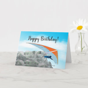 Carte d'anniversaire Hang Gliding