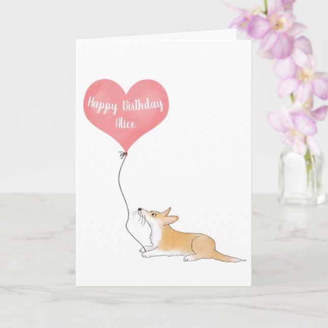Carte d'anniversaire Hattie personnalisée (Orchidée)
