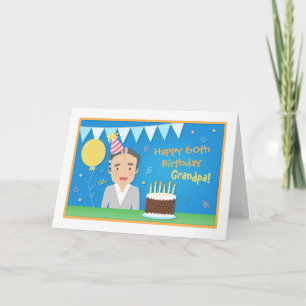 Carte d'anniversaire heureuse de grand-papa de