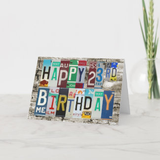 Carte d'anniversaire heureuse de plaques