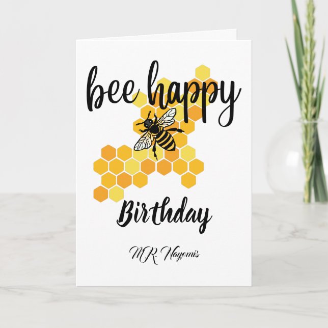 carte d'anniversaire heureuse personnalisée (Devant)