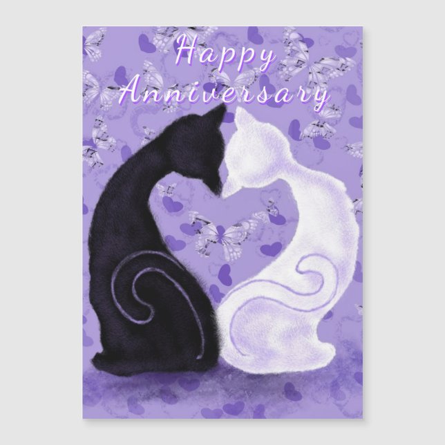 Carte d'anniversaire heureux - Amour - Couple de c (Devant)