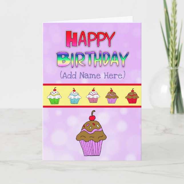 Carte d'anniversaire heureux personnalisé (Devant)