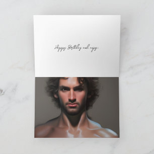 Carte d'anniversaire homme très belle