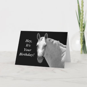Carte d'anniversaire Horsey