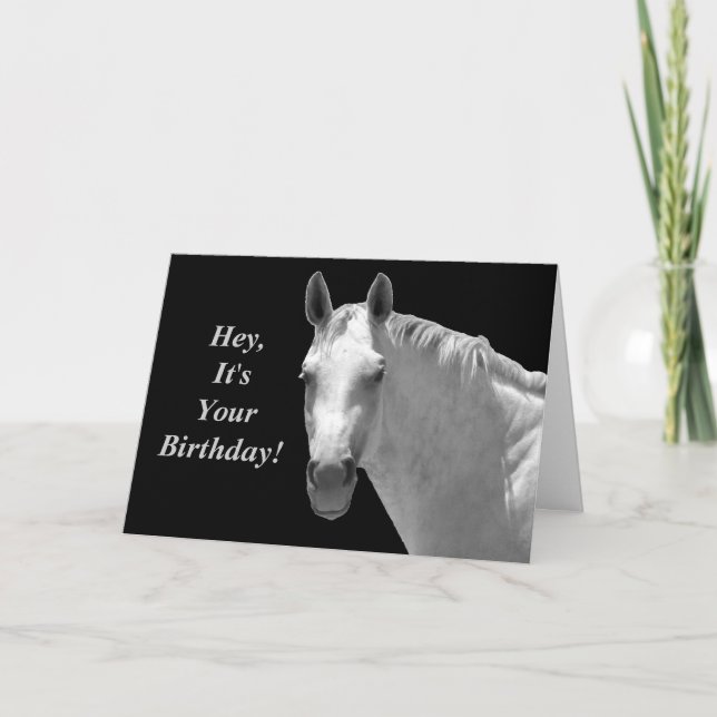 Carte d'anniversaire Horsey (Devant)