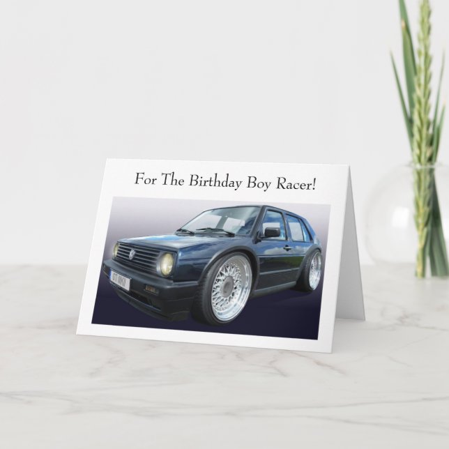 Carte d'anniversaire Hot Hatch (Devant)