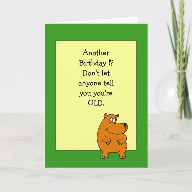 Carte d'anniversaire humoristique (Devant)