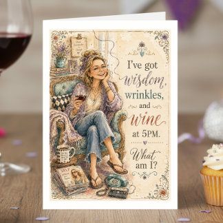 Carte d'anniversaire humoristique 50 ans pour elle