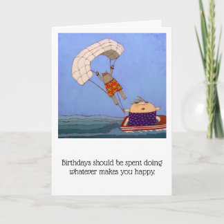 Carte d'anniversaire humoristique amusante