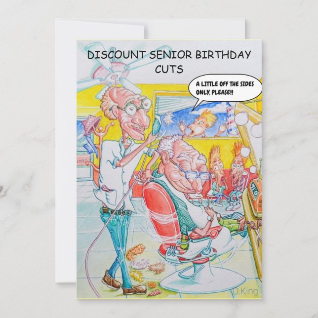 Carte d'anniversaire humoristique d'âge moyen (Devant)