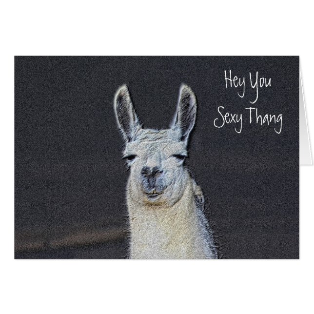 Carte d'anniversaire humoristique de visage mignon (Devant horizontal)