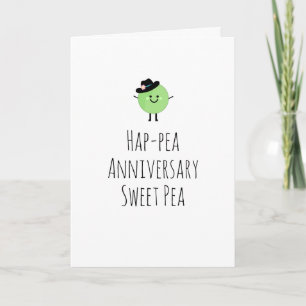 Carte d'anniversaire humoristique doux pois doux