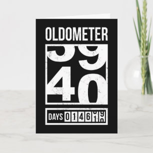 Carte d'anniversaire humoristique pour les 40 ans,