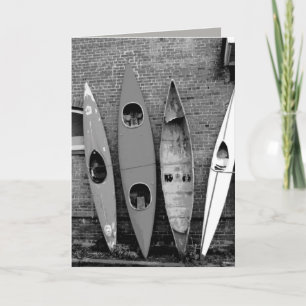 Carte d'anniversaire humour kayaks photographie