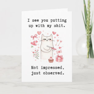 Carte d'anniversaire impertinente pour femme, sarc