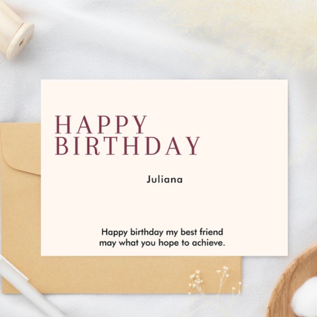Carte d'anniversaire imprimable (Printable Happy Birthday Card)