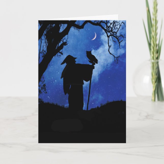 Carte d'anniversaire inspirée de Magician Wicca av (Devant)