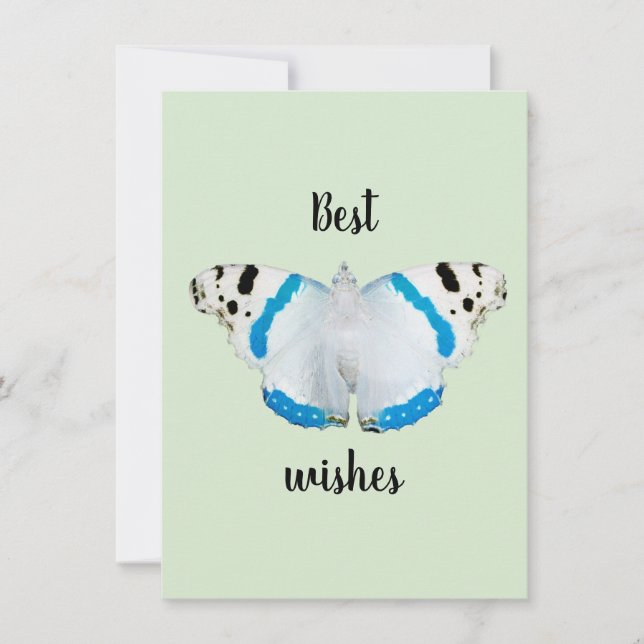 carte d'anniversaire inversée papillon (Devant)